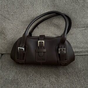 Pre owned Loewe Senda Brown Leather Shoulder Bag